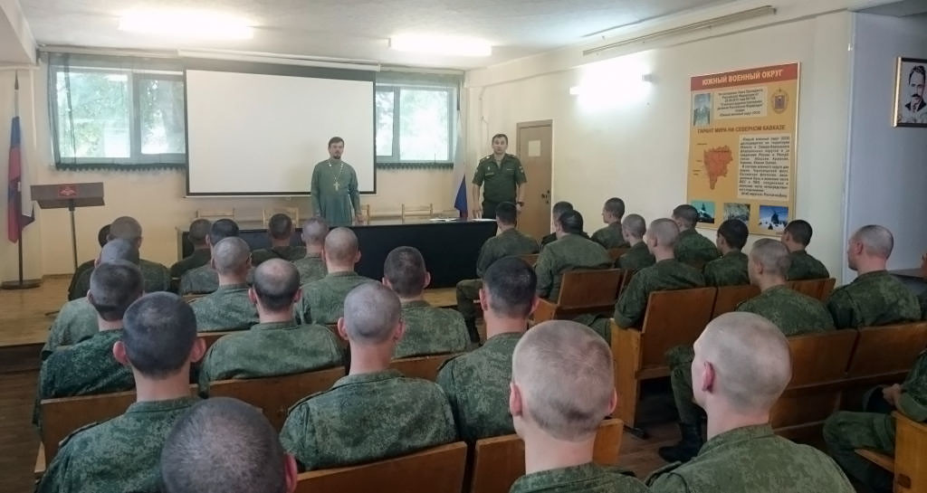 11 июня состоялась очередная встреча протоиерея Кассиана Кравцова с военнослужащими воинской части №44565