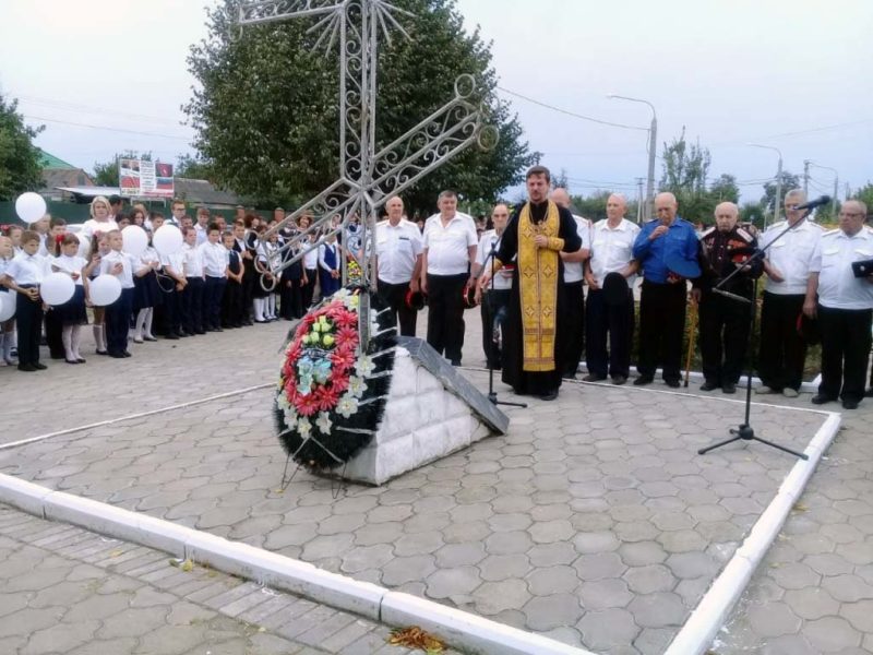 В станице Казанской прошли ежегодные поминовения казачьей сотни Гречишкина