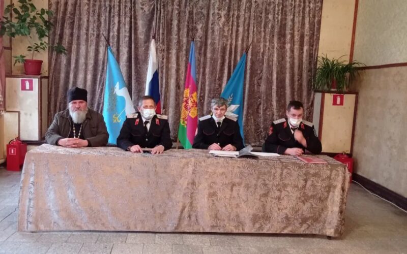 11 февраля 2022 года в Доме Культуры Мирского сельского поселения был проведён сбор Хуторского казачьего общества