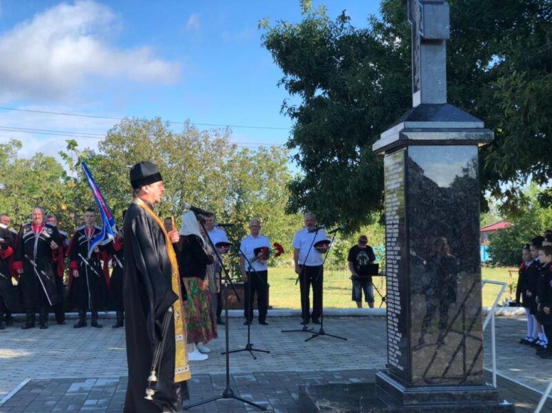 В станице Казанской прошли ежегодные поминовения казачьей сотни Гречишкин