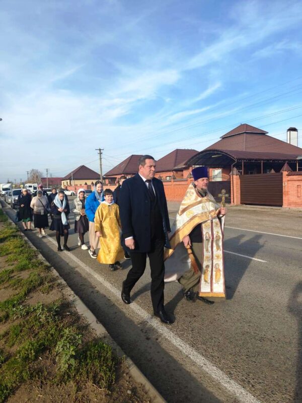 В день памяти Собора Архистратига Михаила, 21 ноября по станице Казанской прошел крестный ход